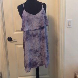 Purple tie dye sundress